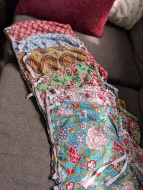 Women’s XL Sleep Shorts Bundle Of 6, Boho Pajama Lounge Shorts 100% Soft Cotton